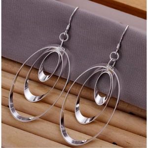 Sterling Silver Plated Long Drop Earrings